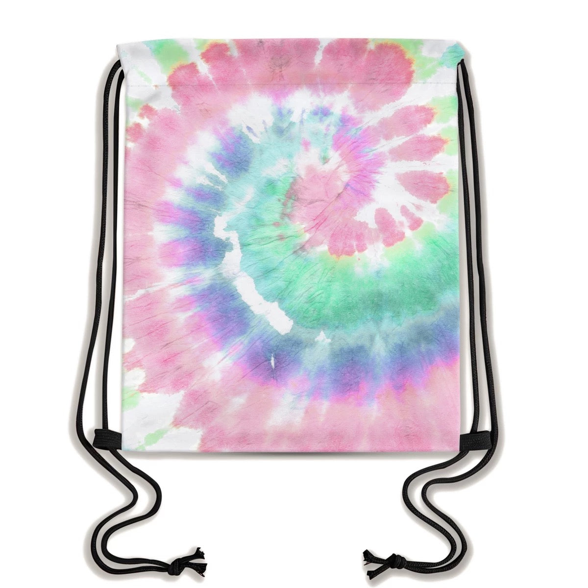 Drawstring Bag - Pastel Tie Dye Swirl