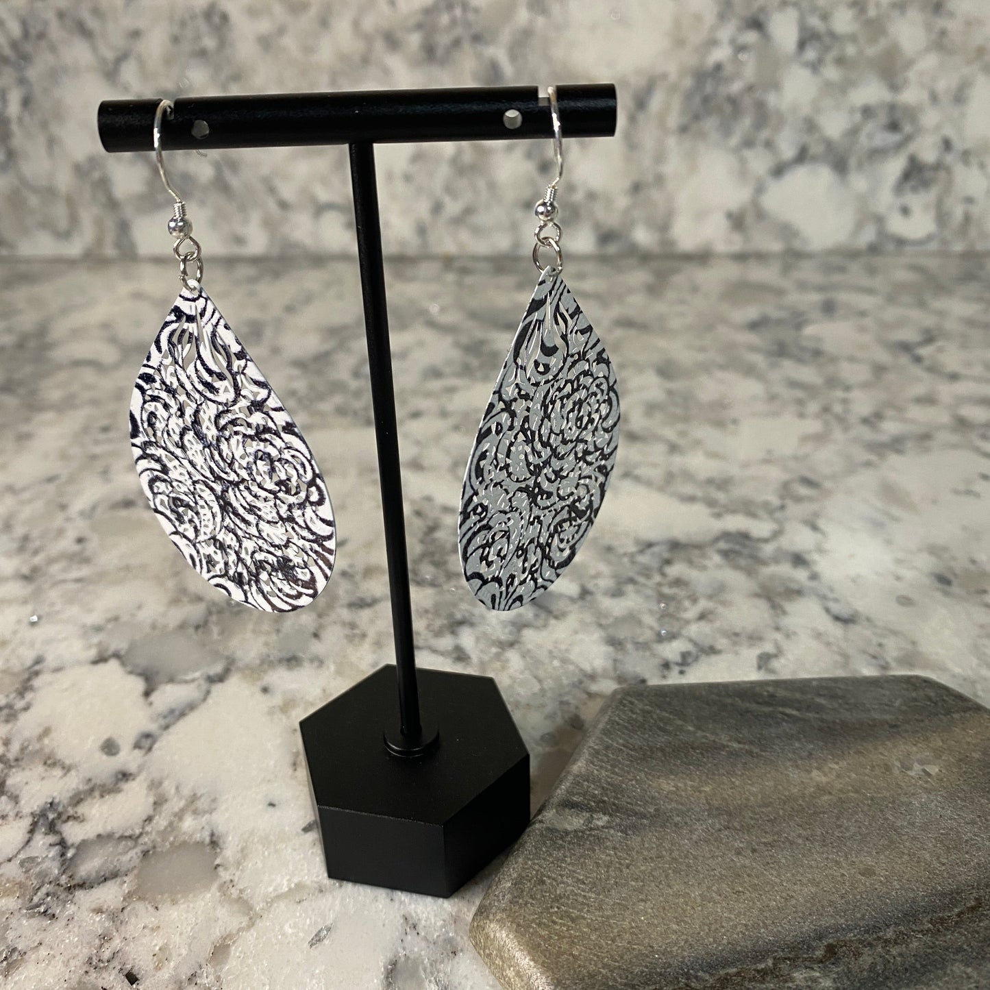 Metal Teardrop Earrings