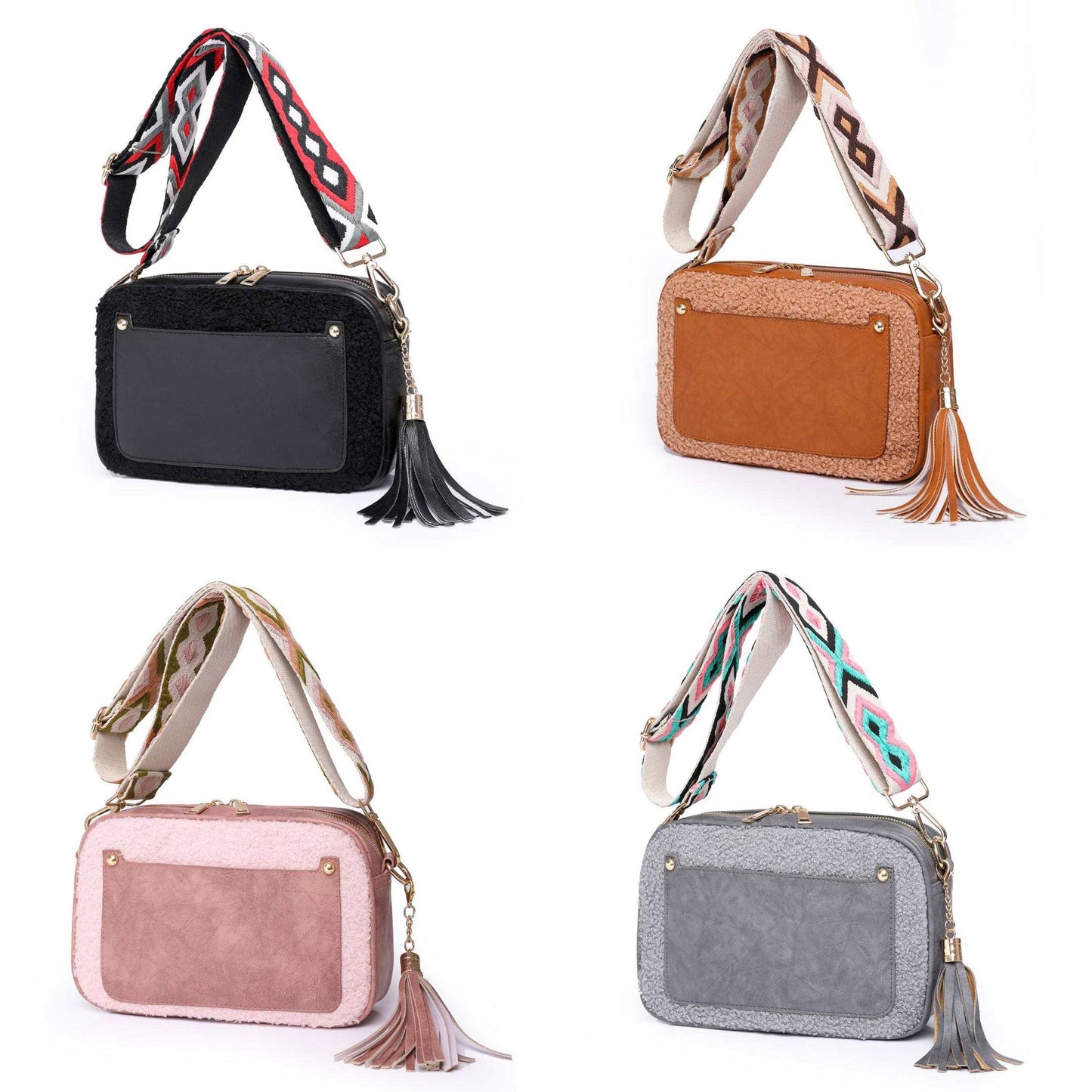 The Fuzzy Rectangle Crossbody Bag - PREORDER 9/21-9/23