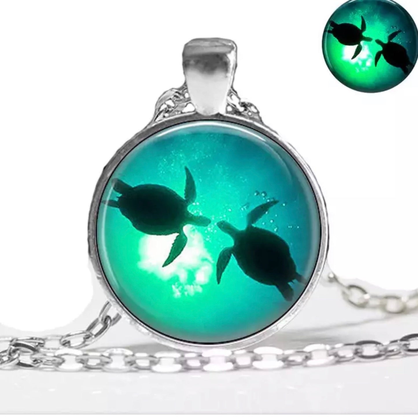 Necklace - Glow In The Dark Turtle