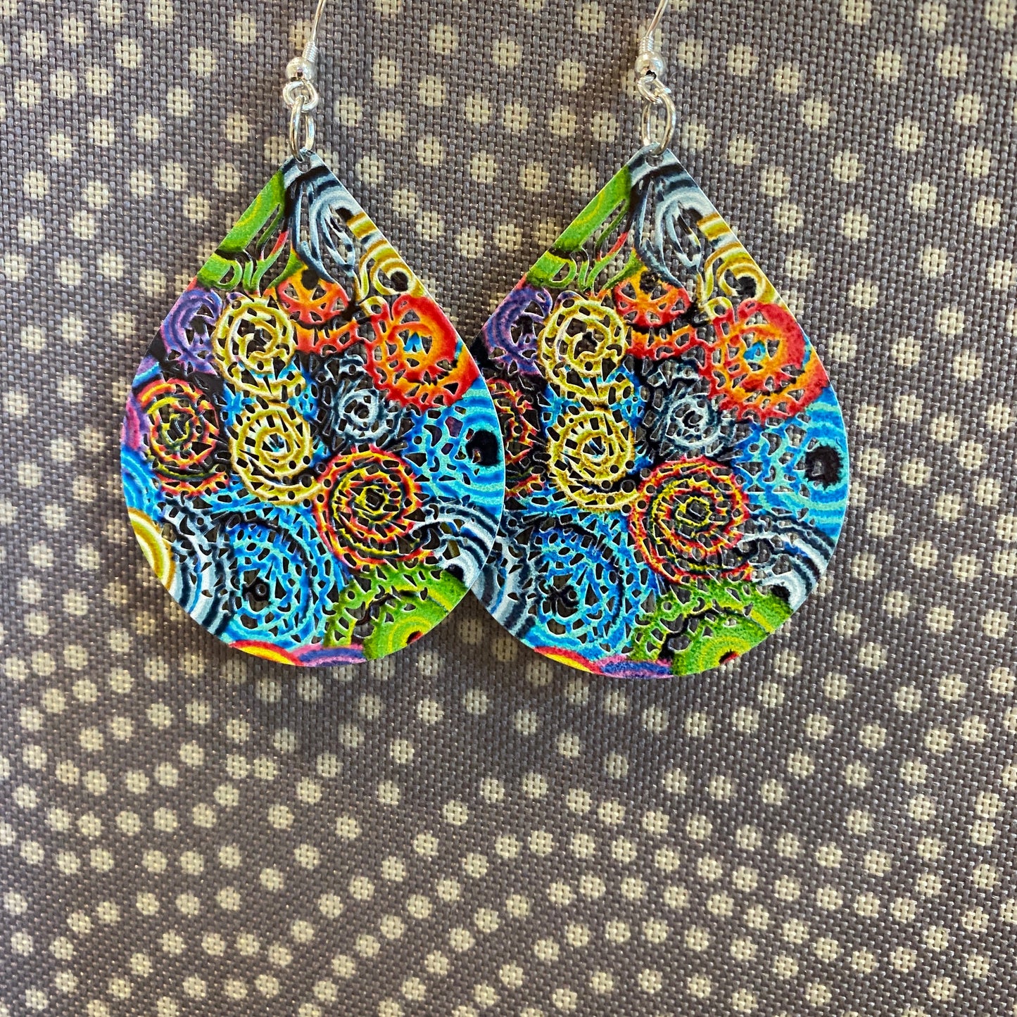 Metal Teardrop Earrings
