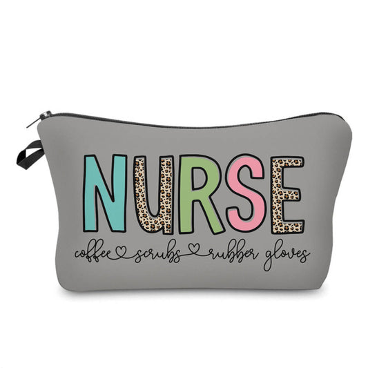 Pouch - Nurse Coffee Scrubs on Grey