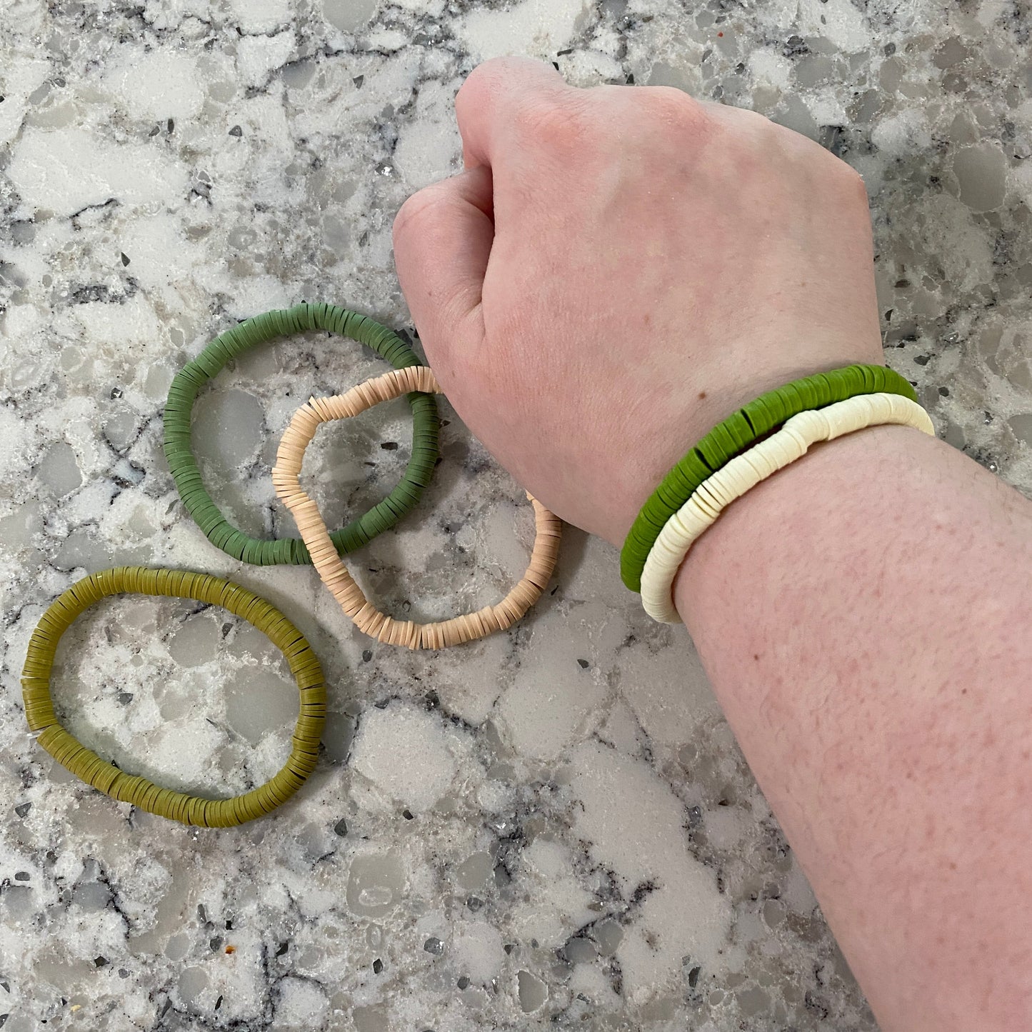 Bracelets - Stackable Clay - Set of 2