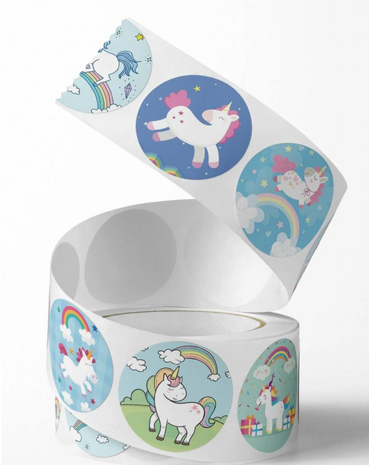 Roll of Stickers - Unicorn