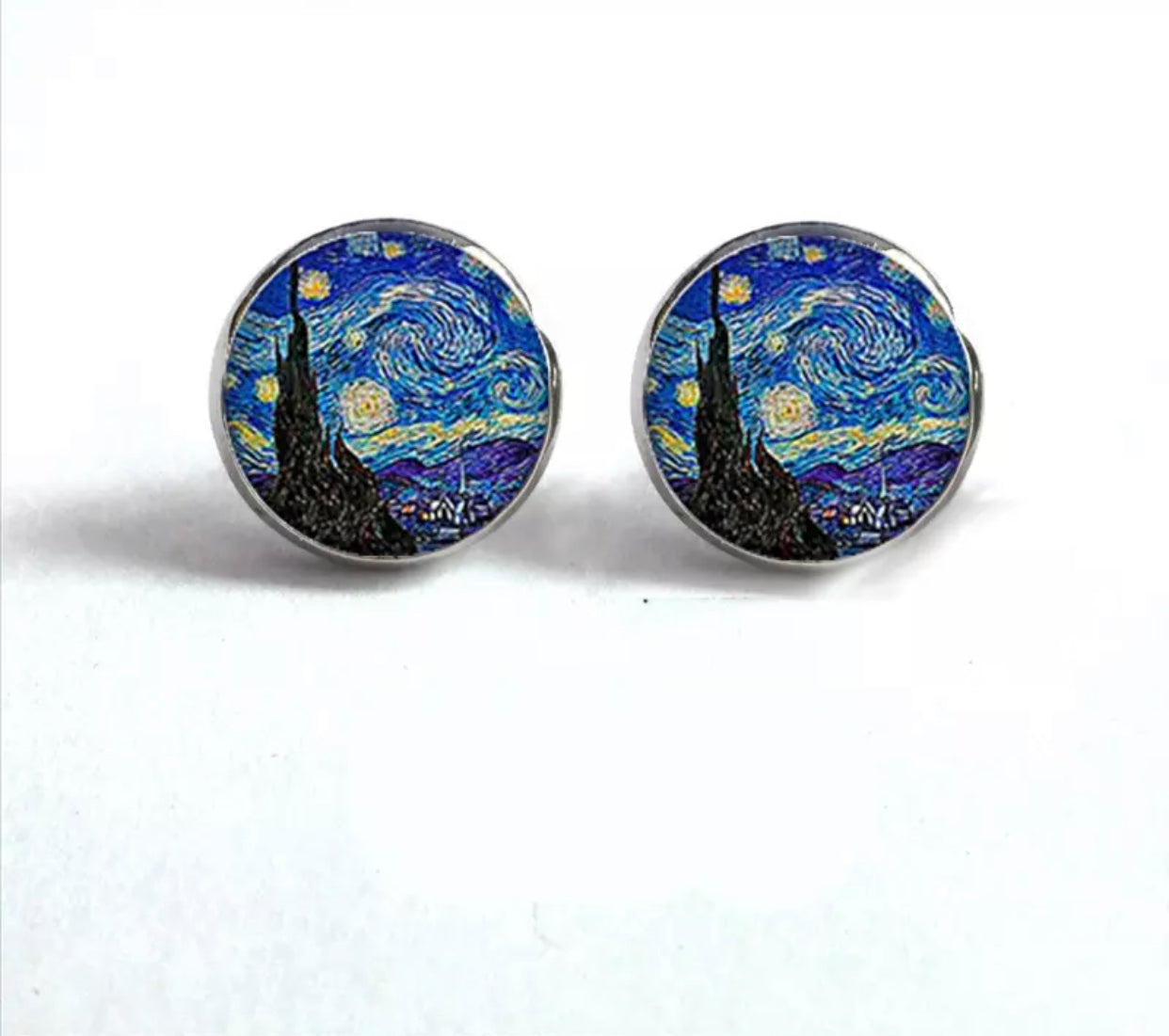 Round Dome Studs - Starry Night