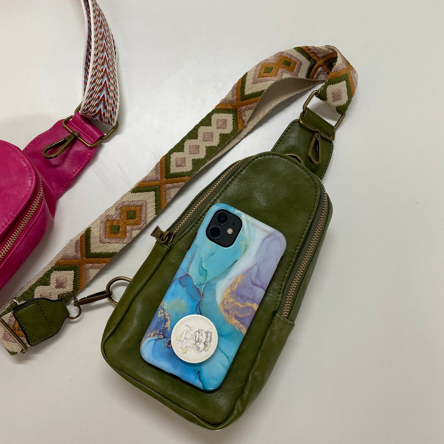 The Sling Crossbody - Faux Leather - New Colors