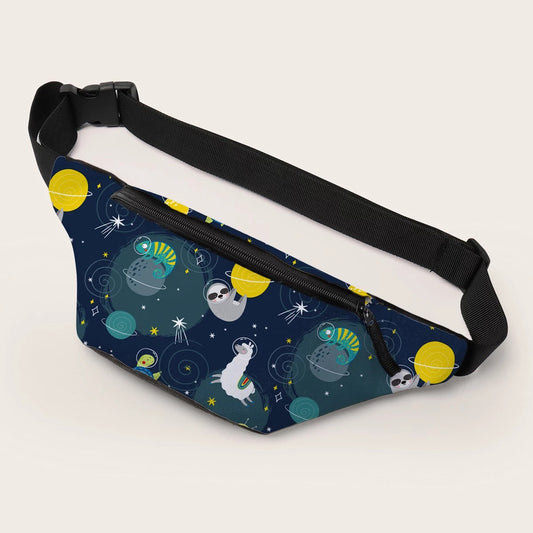 Fanny Pack Waist Bag - Space Animals