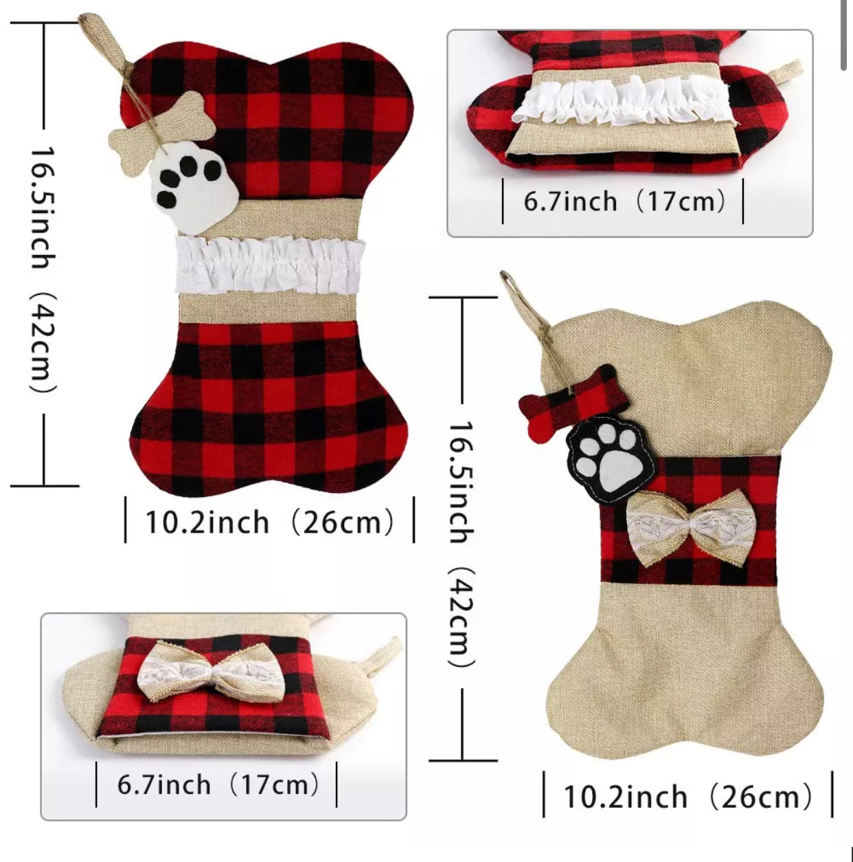 Paw Print Stocking