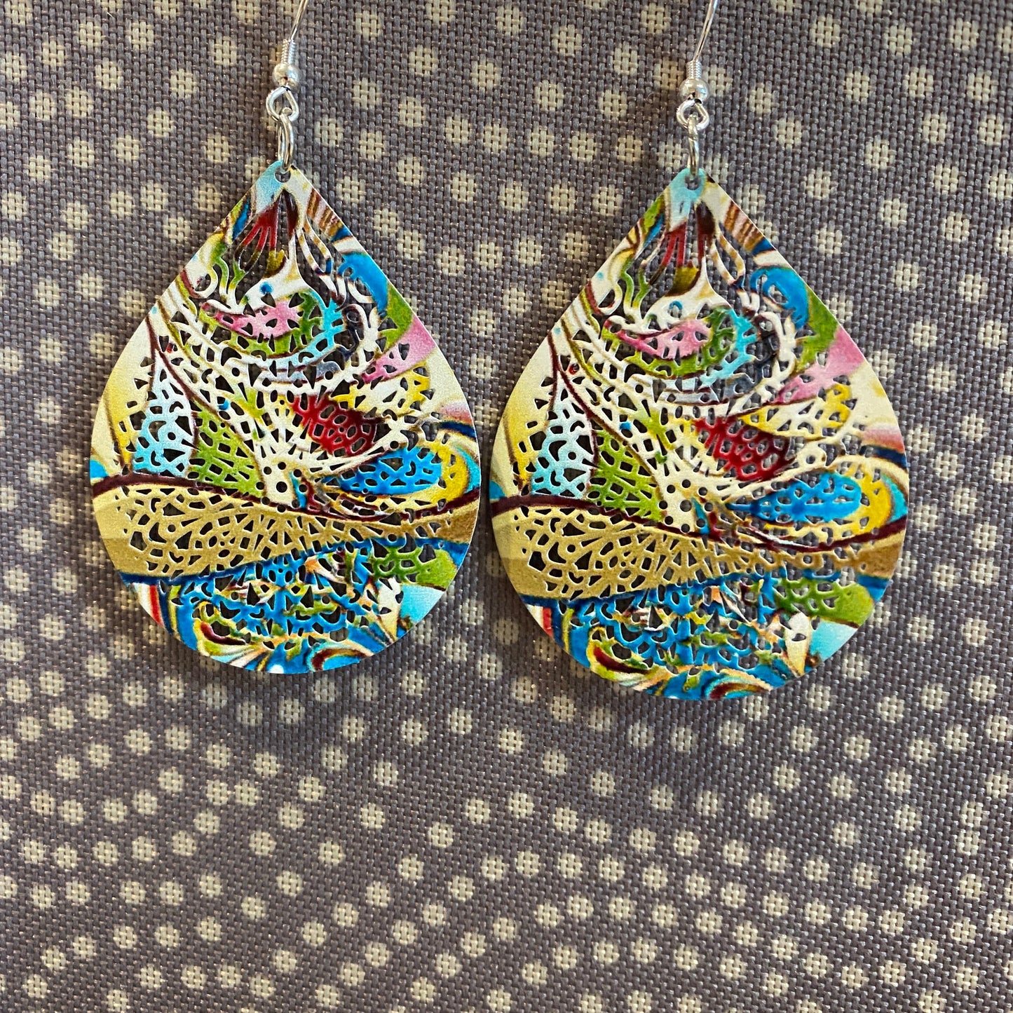 Metal Teardrop Earrings
