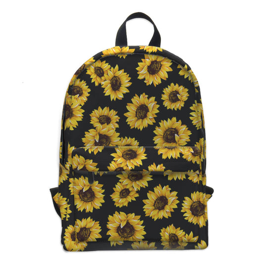 Backpack - Full Size Water Resistant - Larger Sunflower