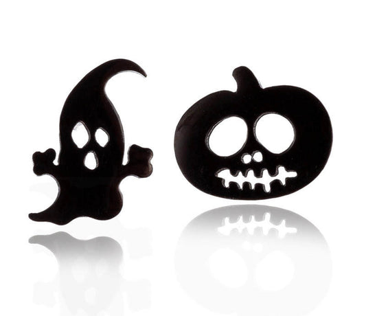 Pumpkin & Ghost Metal Studs - Halloween