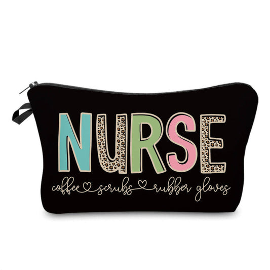 Pouch - Nurse Coffee Scrubs on Black