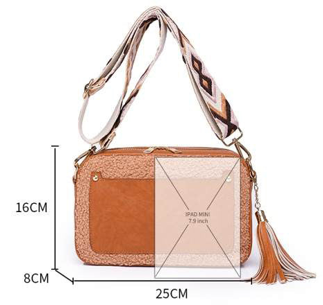 The Fuzzy Rectangle Crossbody Bag - PREORDER 9/21-9/23