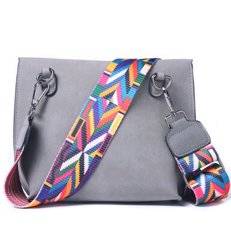 The Sharon Faux Suede Tassel Purse