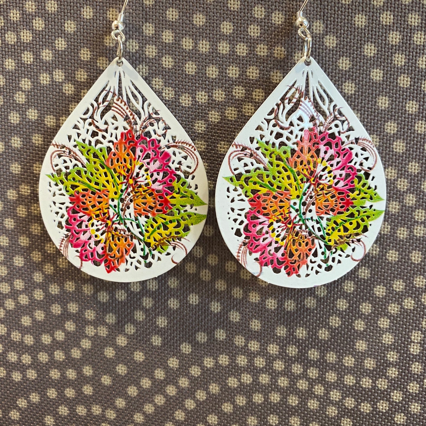 Metal Teardrop Earrings