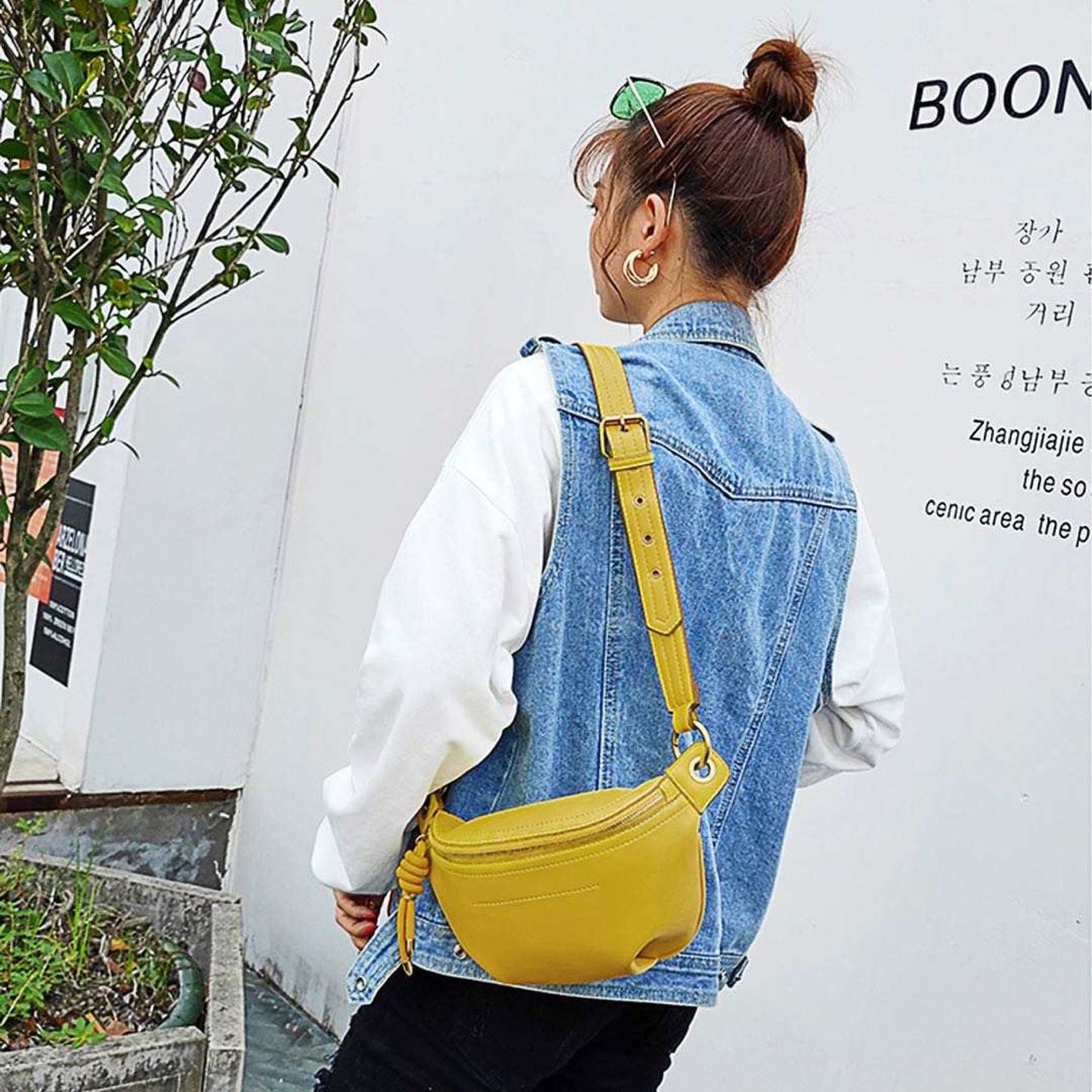 The Fanny Sling Crossbody - Faux Leather