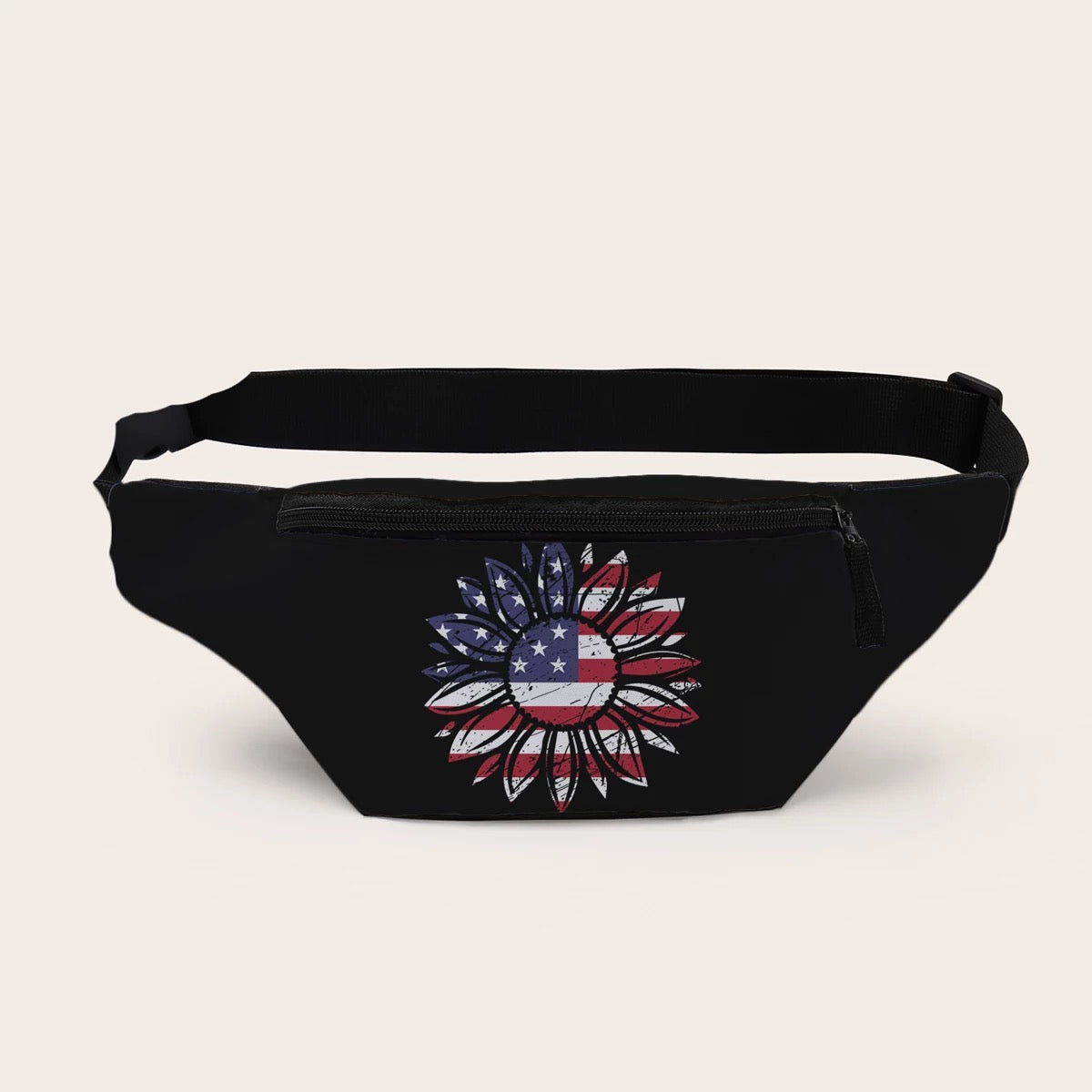 Fanny Pack Waist Bag - American Sunflower