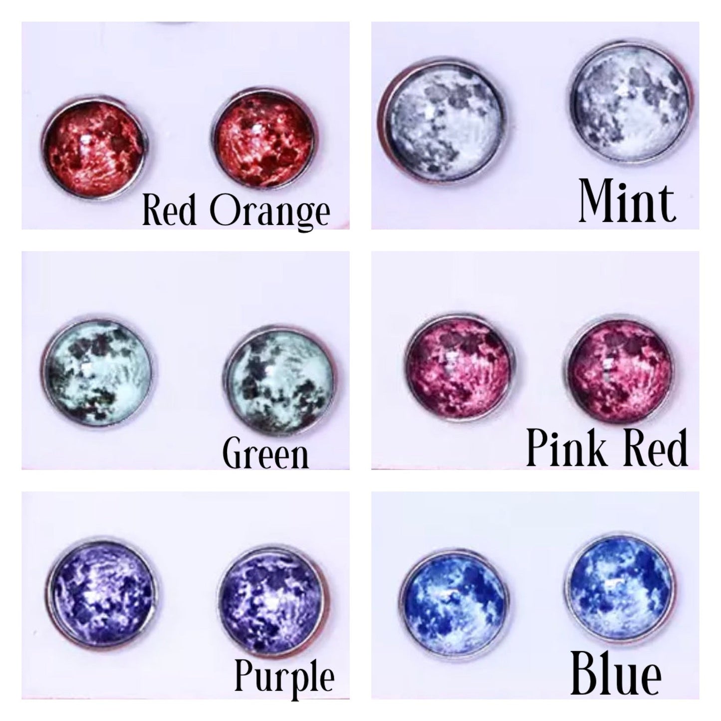 Necklace - Glow In The Dark Moon - 12mm