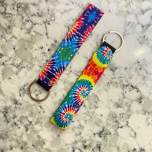 Neoprene Keychain - Tie Dye