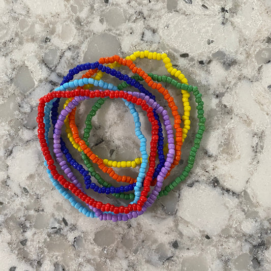 Bracelet Pack - Multi-Color Beaded - Tiny Sized Beads