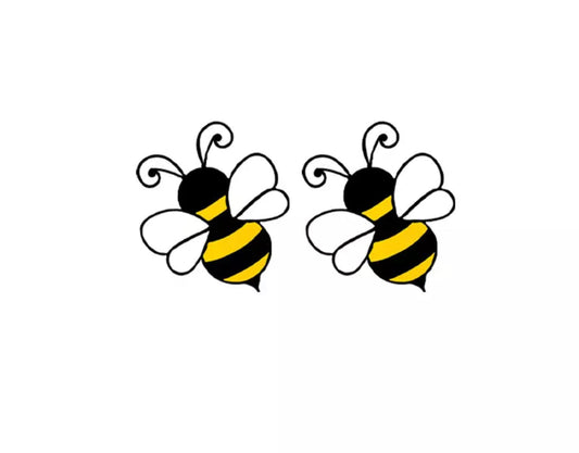 Acrylic Stud Earrings - Cartoon Bee