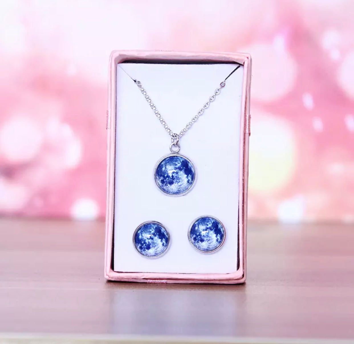 Necklace - Glow In The Dark Moon - 12mm