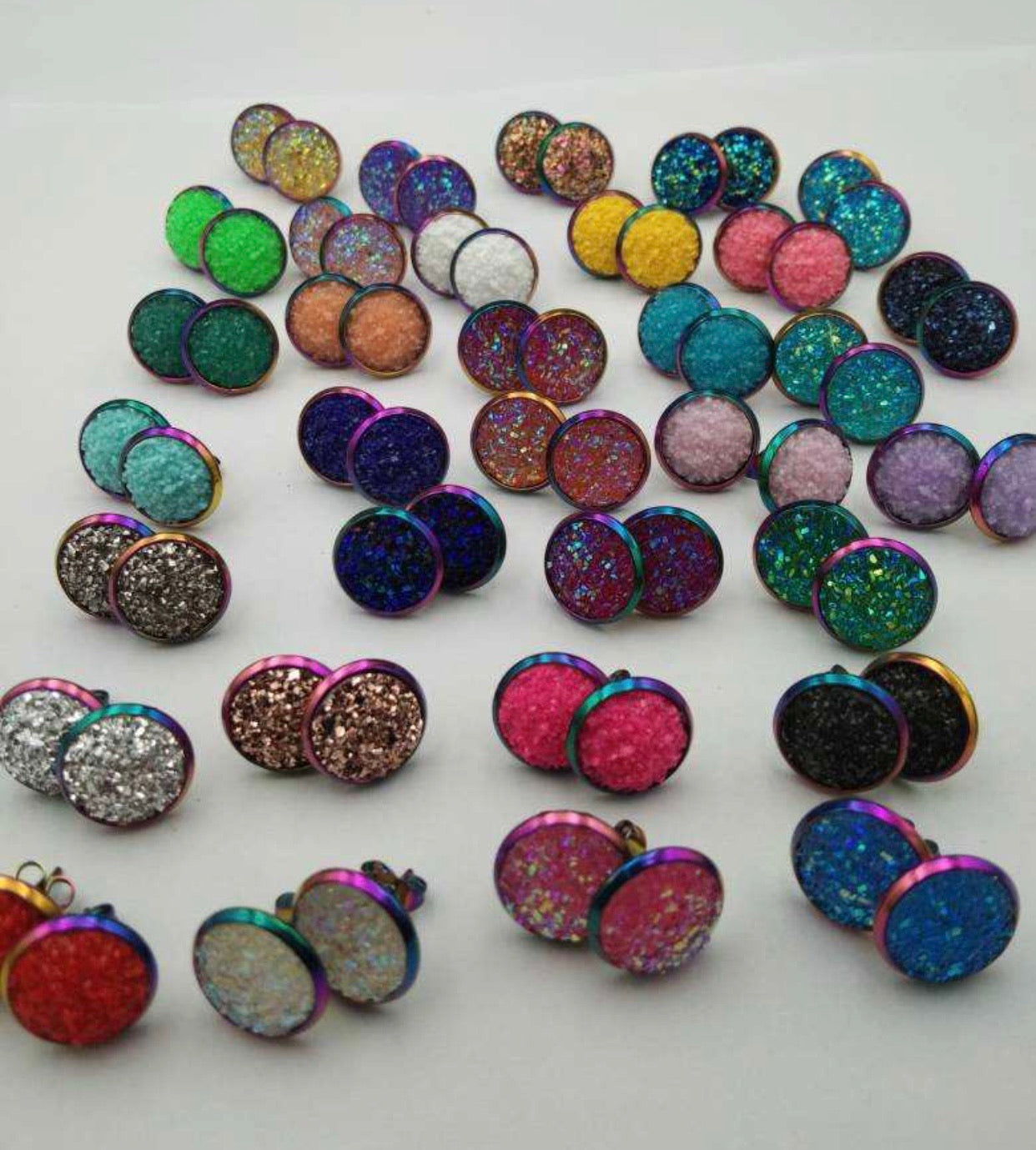 Druzy - Rainbow Oil Slick - 12mm