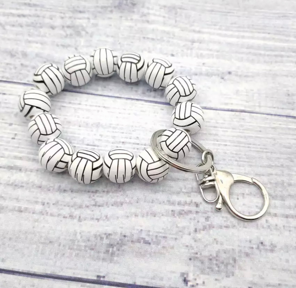 Wooden Bracelet Keychain - Sports
