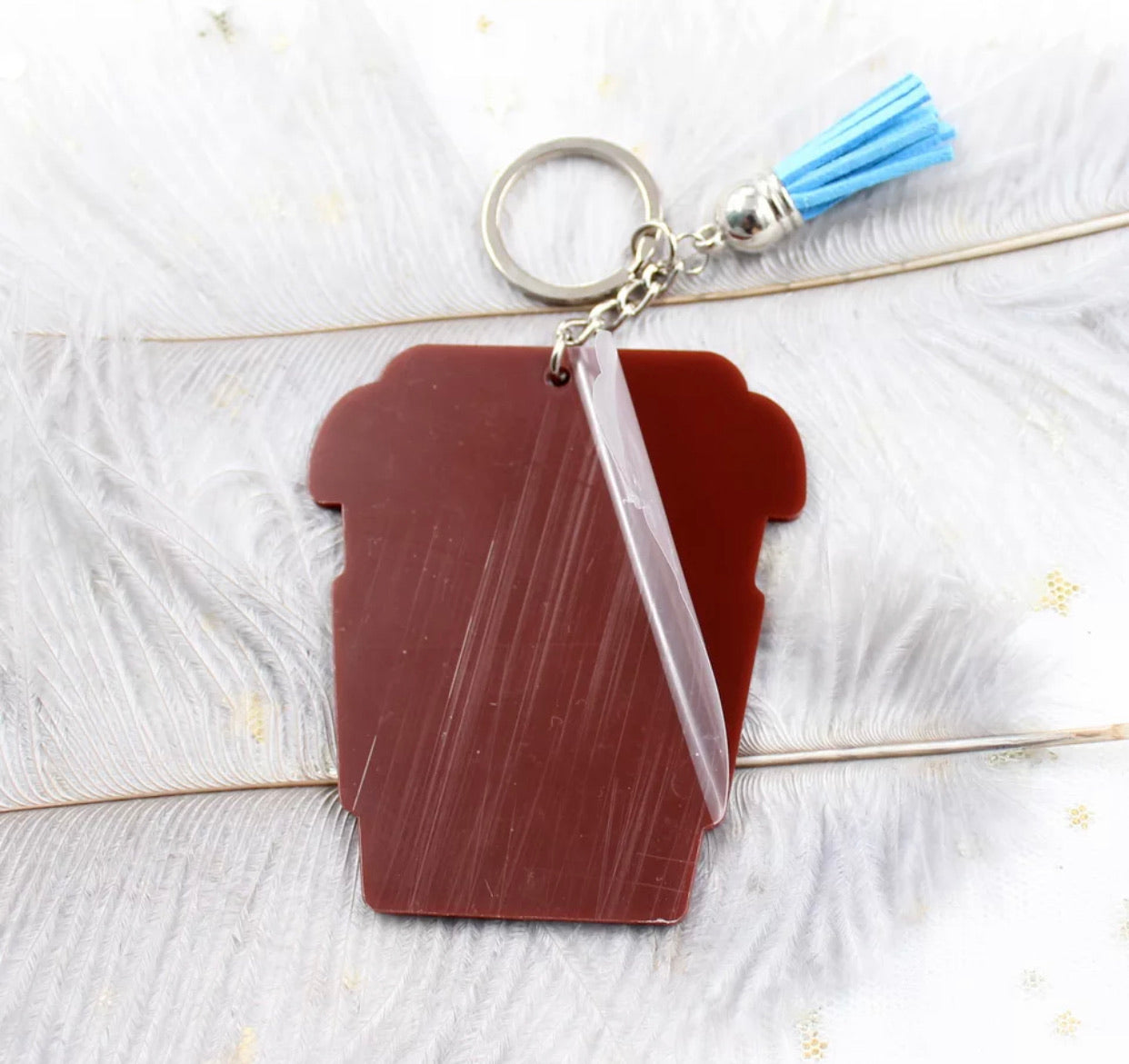 Keychain - But First Coffee