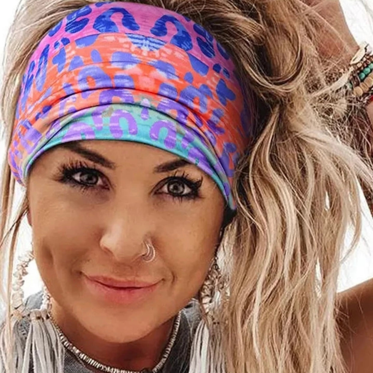 Headband - Rainbow Animal Print
