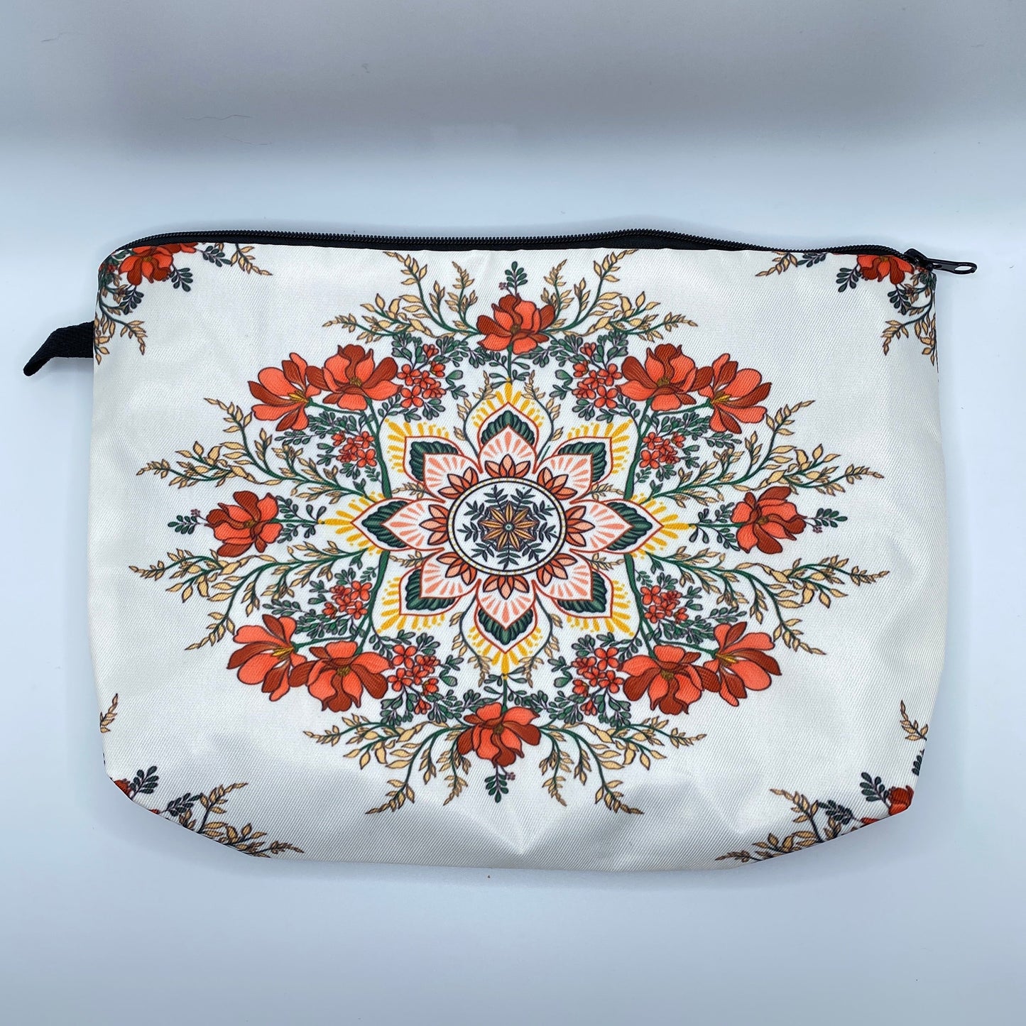 Pouch XL - Cream Floral Mandala