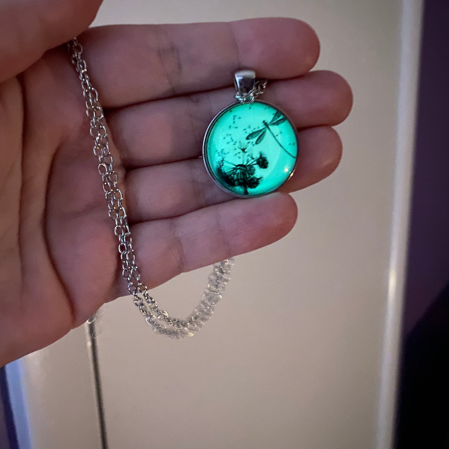 Necklace - Glow In The Dark Dandelion
