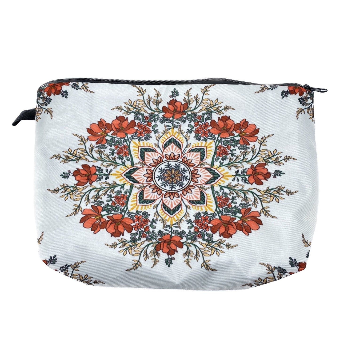 Pouch XL - Cream Floral Mandala