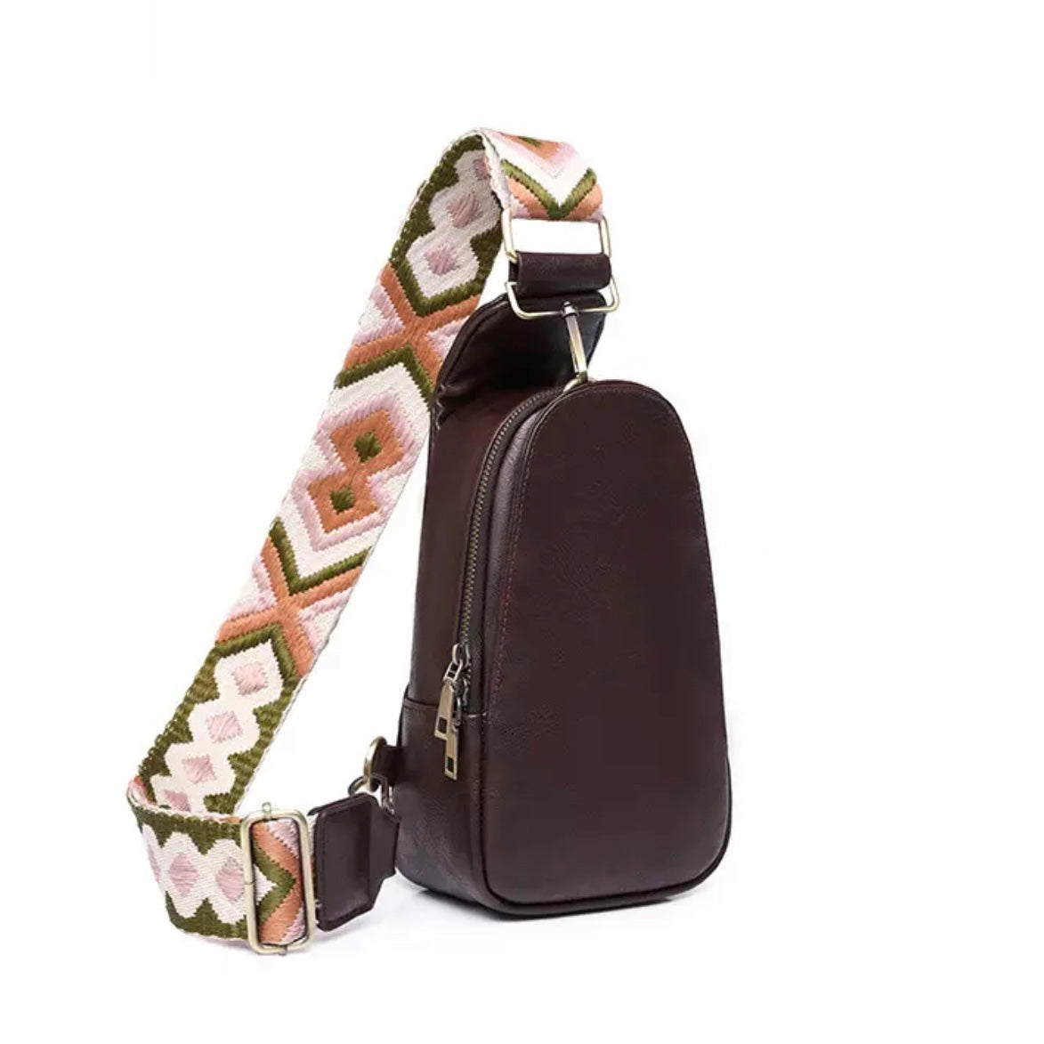 The Samantha Sling Crossbody - Faux Leather - Ready To Ship
