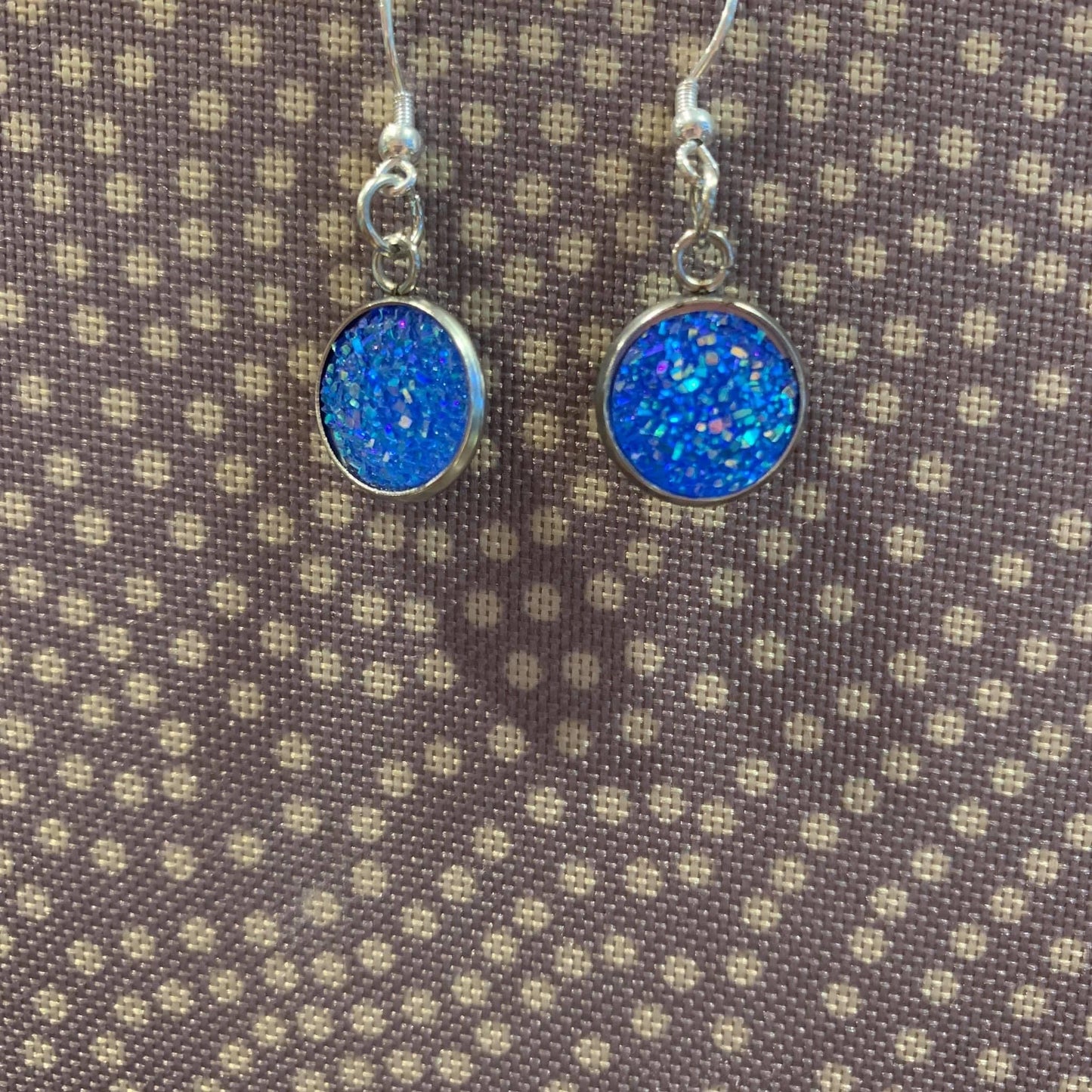 Druzy Drop Hook Earrings
