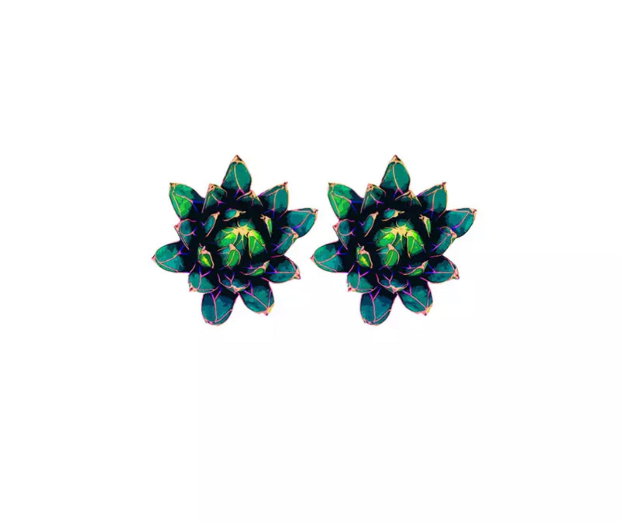 Succulent Acrylic Studs