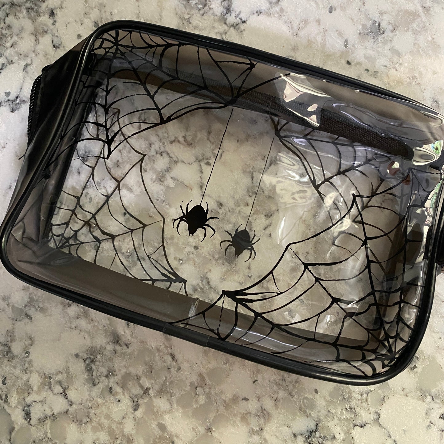 Pouch - Stand Up Rectangle Zip - Spider Webs