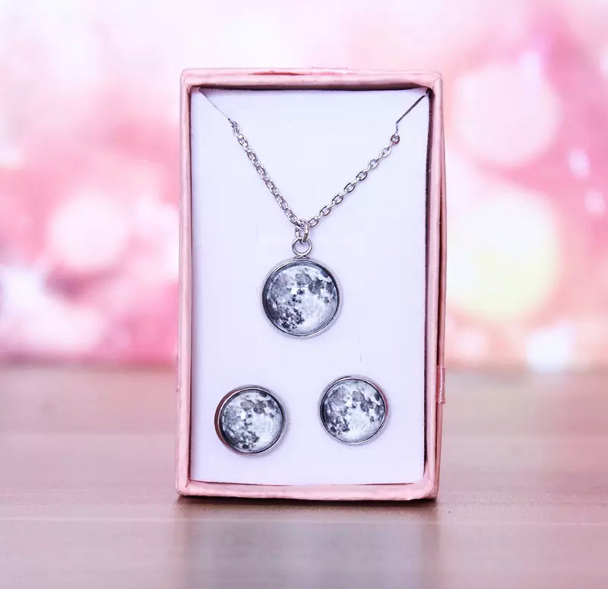 Necklace - Glow In The Dark Moon - 12mm