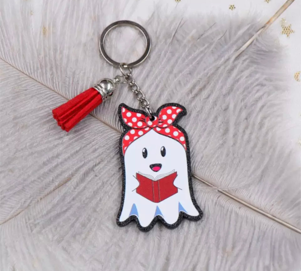Keychain - Ghost Bandana - Halloween