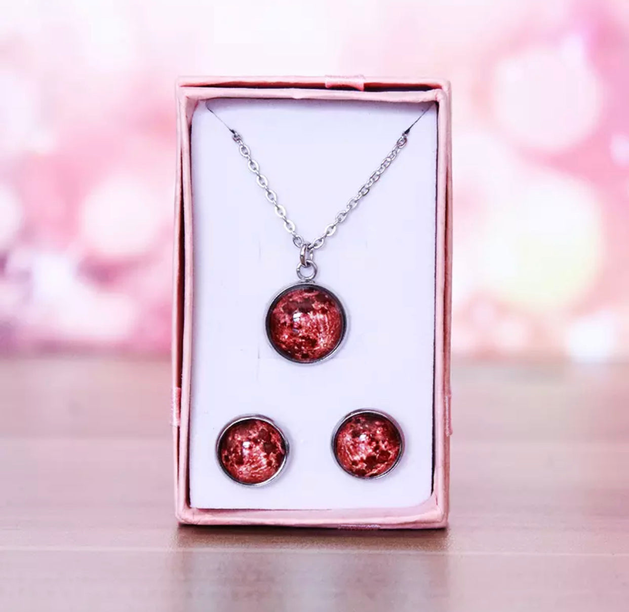 Necklace - Glow In The Dark Moon - 12mm