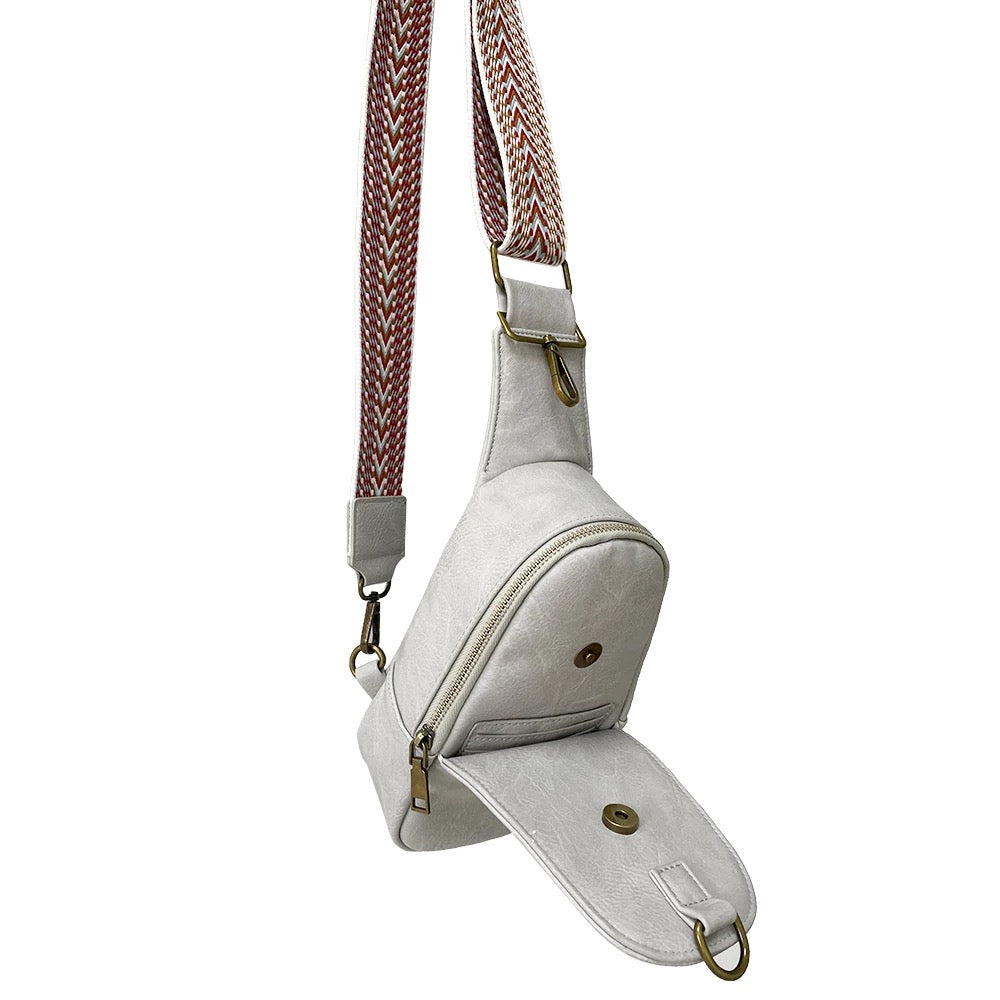 The Samantha Sling Crossbody - Faux Leather