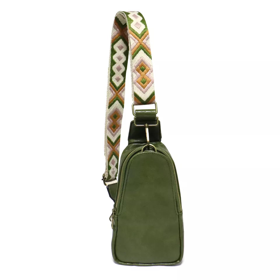 The Samantha Sling Crossbody - Faux Leather - Ready To Ship