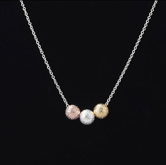 Necklace - Triple Circle Bead