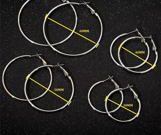 Metal Earrings - Hoops