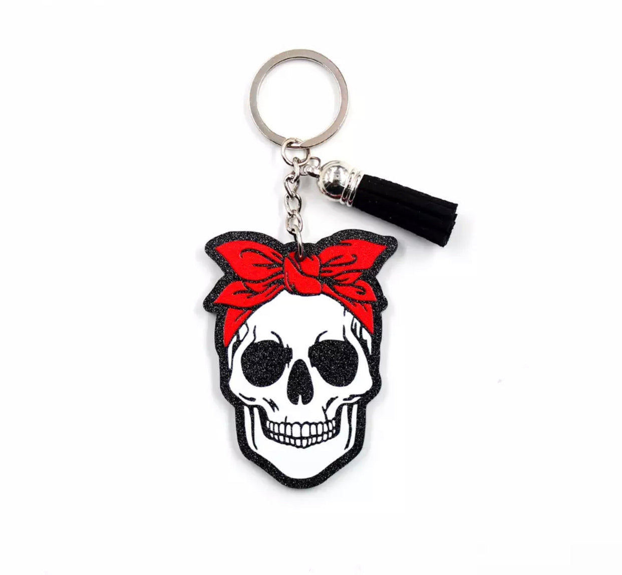 Skull Bandana Keychain - Halloween