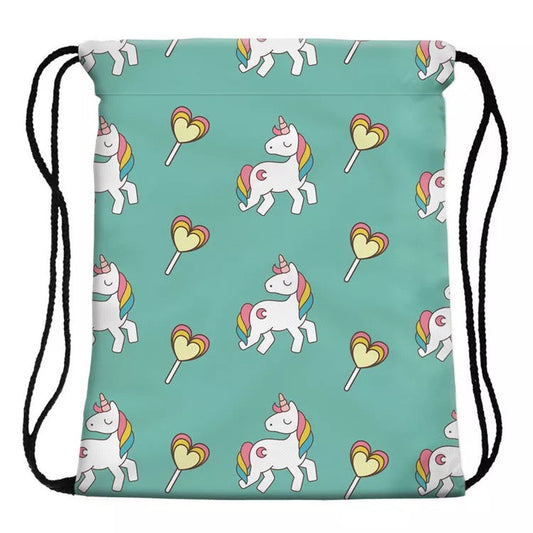Drawstring Bag - Unicorn Lollipop