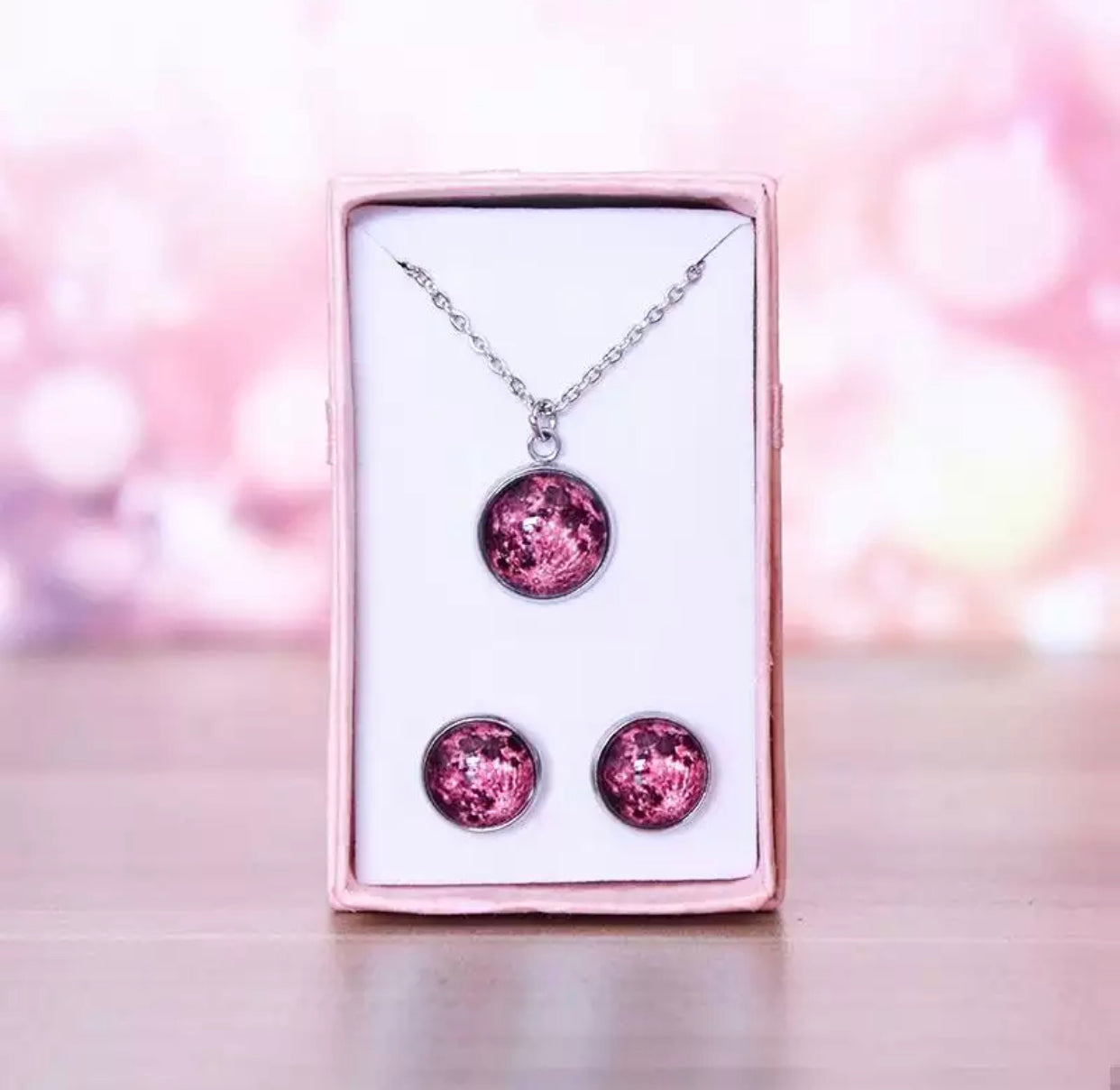 Necklace - Glow In The Dark Moon - 12mm