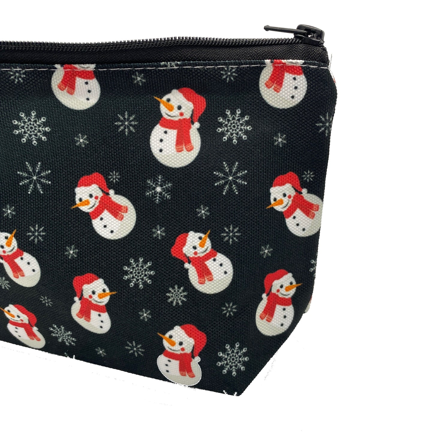 Pouch - Stand Up Bottom - Snowman on Black