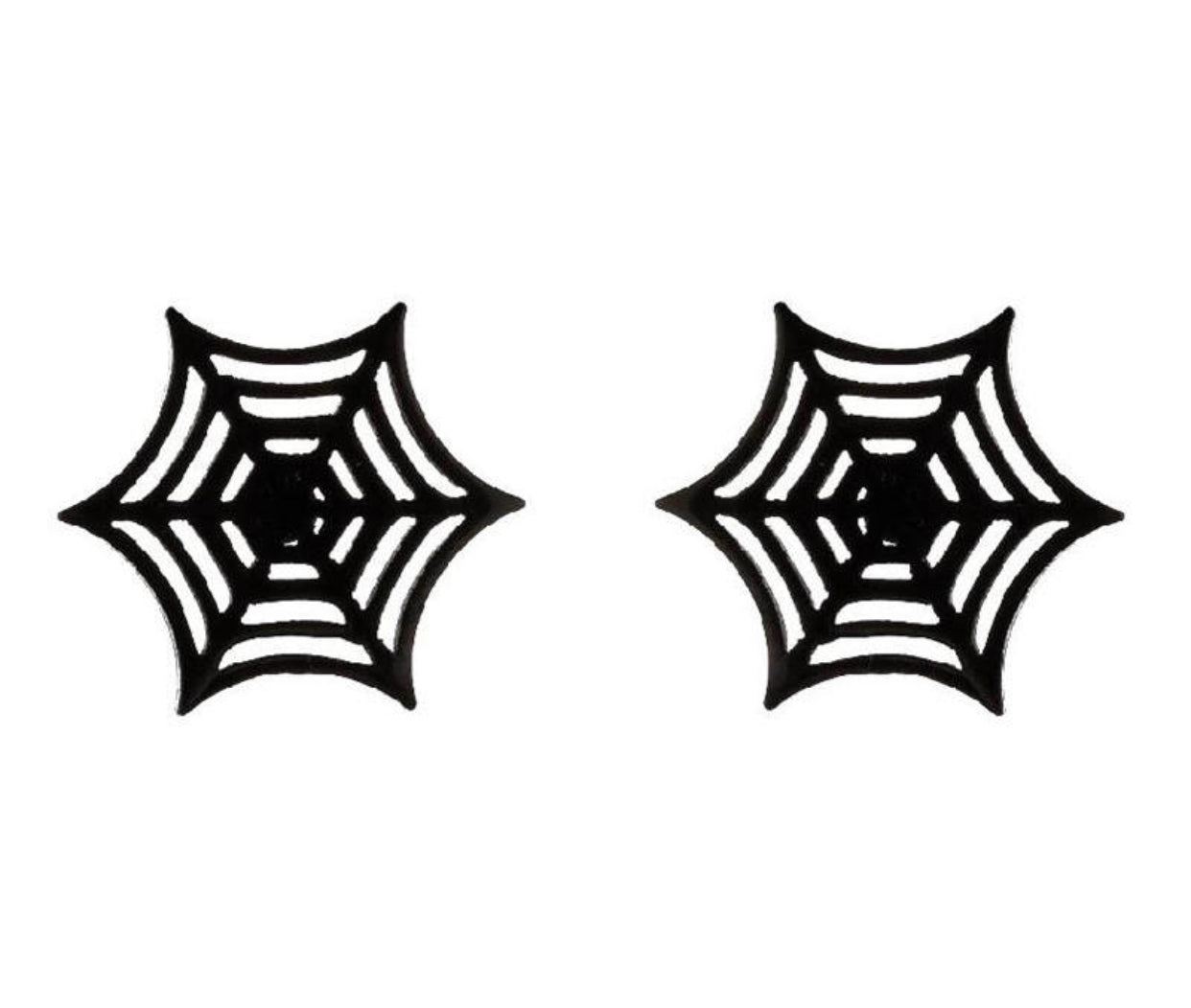 Spider Web Metal Studs - Halloween