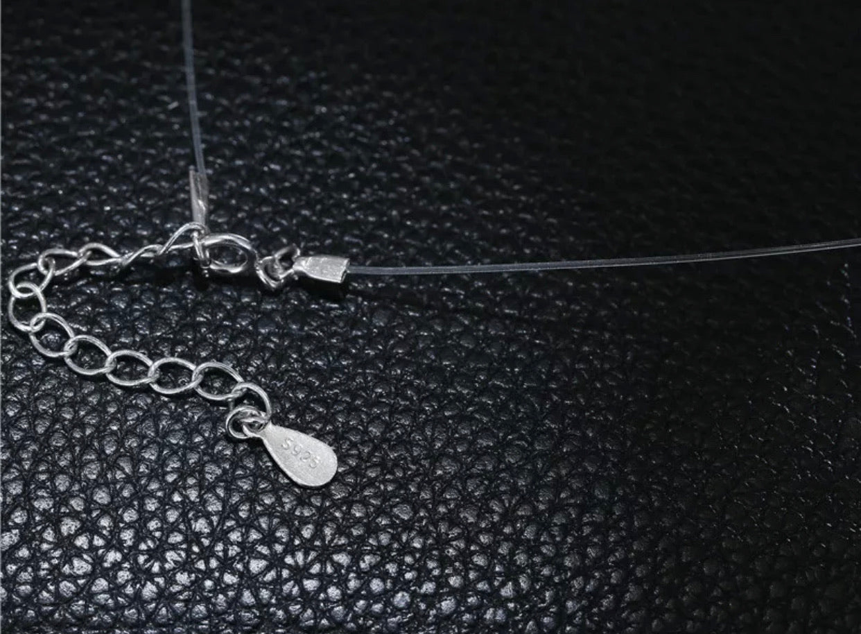 Necklace - Floating Diamond